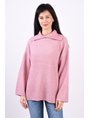 Pulover Dama Selected Slfmandy Long Roll Neck Foxglove Birch